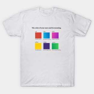 The color of your aura and its colors. T-Shirt